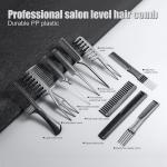 Stylish Women Black Plastic Hair Combs Set (10 Piece).