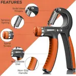 Adjustable Hand Grip Strengthener, Hand Gripper for Men & Women for Gym Workout Hand Grip 1 Pcs