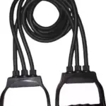 Premium Double Toning Resistance Tube Pull Rope D Shaped Handles (Multi Color) [Pack of 1]