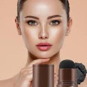 Black Powder Stick | Hair Shadow, Root Touch Up Powder | Waterproof (BLACK, 1.1g).