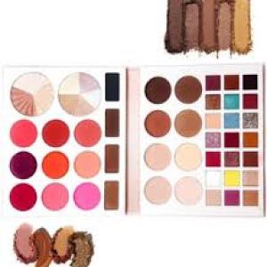 44-Color Shadow Palette - Highlighter, Contour, Blusher, Eyebrow, and Eyeshadow 1 Pcs