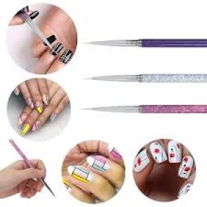 Nail Art Liner Brushes (Pack of 3).