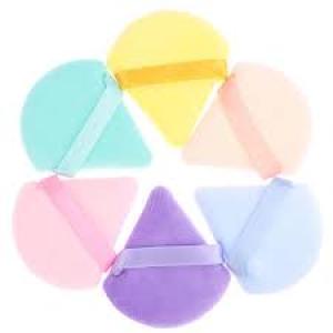 6 Pieces Powder Puff Soft Face Triangle Makeup Puff (multicolors)