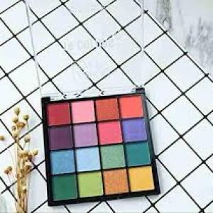 16 Color Matte Eye Shadow Palette 15 g  (Multishades)