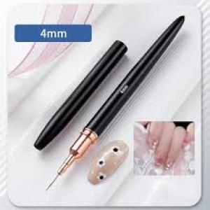 Nails Art Brush Nails Art Liner Brush Practical Nails Brush Nails Dotting Drawing Tool Nails Painting Pen For Salons (Black).