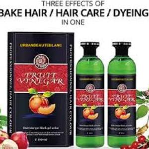 Hair Color Gel Natural Hair Color Dye for Black Hair Dye For Men and Women. (BLACK, 800ML)