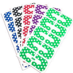 Pack of 10 Nail Extensions Random Colors