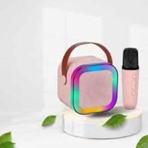 Wireless Mics Portable Bluetooth Speaker & Dynamic Lights Birthday Gift for Girls, Boys