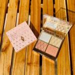 4 in 1 Highlighter Palette Contour Blush Powder 4 Colors Glitter Brighten Makeup Highlighter  1 Pcs