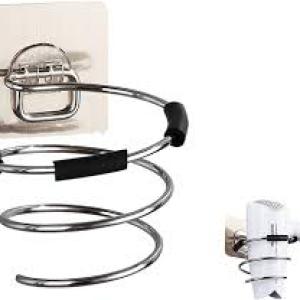Hair Dryer Holder Rack Blower Organizer Shelf Stainless Steel Stand Storage for Bathroom Barber Hairdryer Holder