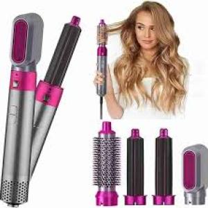 5 in 1 Hot Air Styler  A Versatile Hair Dryer Comb 1 Pcs