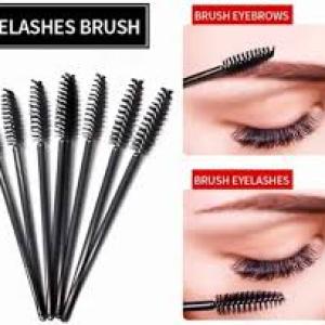 50 Pcs Disposable Eyelash Brushes Mascara Brushes Eye Lash Eyebrow (Black).