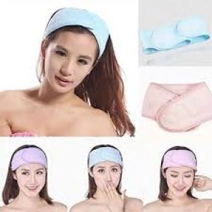 Women Facial Spa Headband, Adjust Hair Band For Bath Shower Towel Wrap Head Band (Pack of 1).Multicolor