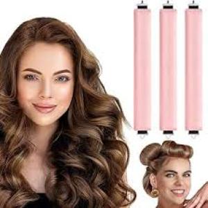 Overnight Heatless Curls Blowout Rods for All Hair Types Hair Curler  (Pink) 1 Pcs