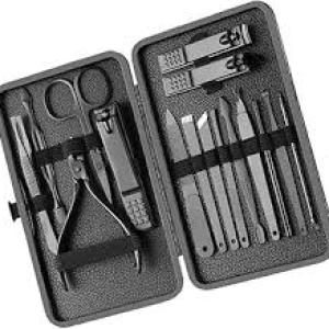 Manicure Pedicure Kit Nail Kit 16pc Stainless Steel Professional Grooming Kit 1 Pcs