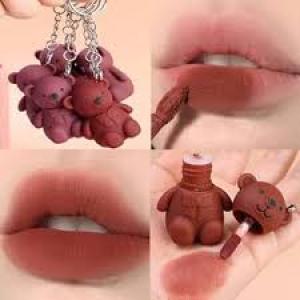 Teddy Bear Lipstick Key Chain| Long Lasting & Waterproof Lipsticks  2 Pcs