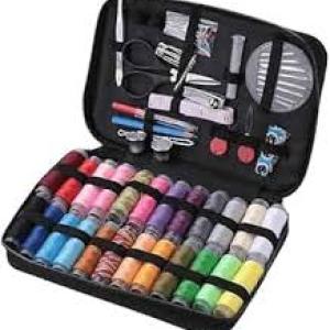 100 Pcs Sewing Kit, 12 Thread Pools, Tailoring Accessories, Silai Thread and Needle, Craft Material, Thread Box Set, Travel Bag