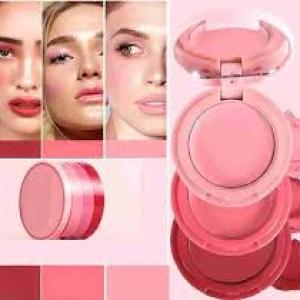 3in1 lip and cheek tint cream blush Pink, Peach, Red color.( Pack of 1).