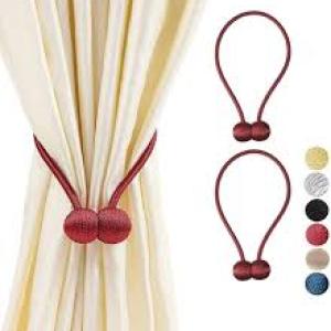 Curtain Tiebacks Curtain Drape Hold backs Clips Rope Holder 1 Pair