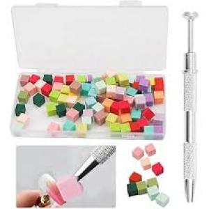 204pcs soft Nail Sponges with 4 Claws Metal Grabber, Mini Nail Sponges with Metal Grabber Pen Nail Brush