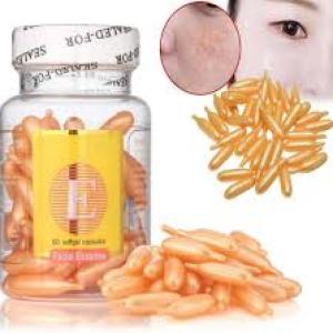Facial Capsules for Glowing Skin Aloe Vera And Vitamin E  (60 g) 1 Pcs