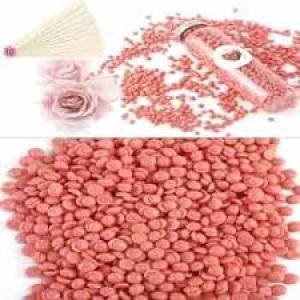 Rose Natural Pink Hard Beans (Bottle) strapless no pain bikini Wax (Pack of 1).