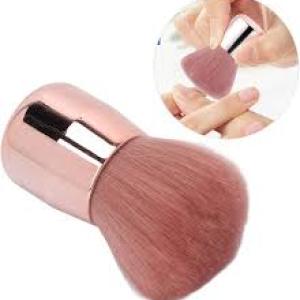 Nail Art Dust Brush Gold, Nail Duster Brush for Nail Art, Multipurpose Makeup Tool, Selon, Home Use( 1 Pcs).