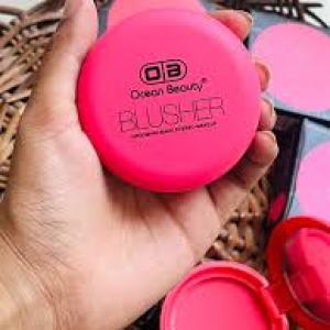 OCEAN BEAUTY Professional Waterproof Matte Finish Baked Blusher Powder Palette  (Pink) 1 Pcs
