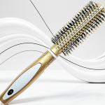 2 Pcs Professional Round Hair Brush With Rubber Grip Handle For Men & Women