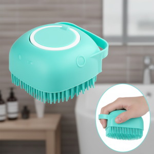 Body Scrubber with Soap Dispenser for Shower (Pack of 1)