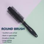 Hair Brush Comb Round Comb Twill with Wood Handle 1 Pcs