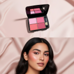 4 color high quality Fashion Makeup Steel Blusher Palette kit