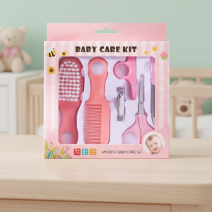 Baby Grooming Kit Infant Nursery Set Manicure Set Newborn Healthcare Kit  (Pink) 1 Pcs