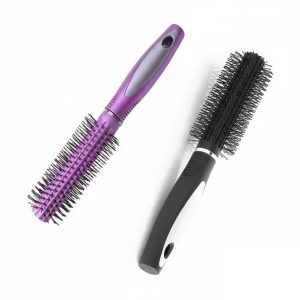 Hair Curling Roller Round Comb Brush paçk of 2