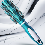 2 Pcs Professional Round Hair Brush With Rubber Grip Handle For Men & Women