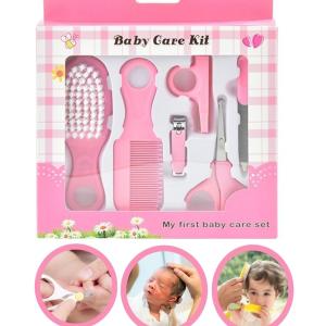 Baby Grooming Kit Infant Nursery Set Manicure Set Newborn Healthcare Kit  (Pink) 1 Pcs