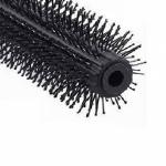 2 Pcs Hair Brush Comb Round Comb Twill with Wood Handle for Hair Drying Styling Curling (Black)