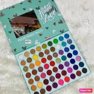 Ocean Beauty  63 Color Pressed Pigment Eyeshadow Palette ( Glitter, Shimmer, Matte,  Metalic ) 1 Pcs