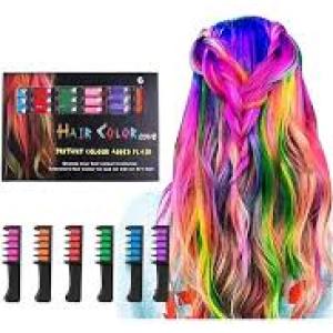 12 Hair Color for Girls Temporary Hair Color Dye for Kids, Comb, Gifts For Girls
