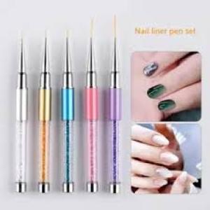 5pcs Nail Art Liner Brushes, Nail Art Design Brush Pen Set
