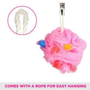 Sponge – Premium Round Loofah Body Wash Puff and Shower Scrubber (Pack of 1)