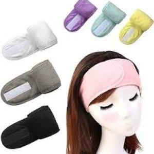 Women Facial Spa Headband, Adjust Hair Band For Bath Shower Towel Wrap Head Band (Pack of 1).Multicolor