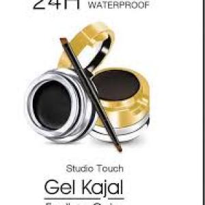 STUDIO TOUCH GEL KAJAL, EYELINER CAKE,24 HOUR, LONG LASTING ATER PROOF, 2 IN 1