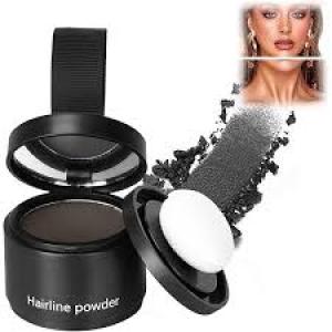 Conceals Hair Loss  Hair Powder Root Cover Up Black 1 Pcs