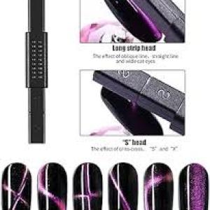 3D Cat-Eye Magnet for Nail Art, Gel & Nail Polish, Magnetic Stick 3D Line Strip Magnetic Board Nail Polish Tool(1 Piece).