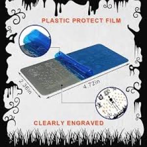 Plastic Stamping Nail Art Kit (Pack of 1)