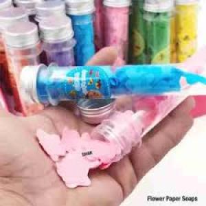 flower soap Paper Soap Strips for Travel (Pack of 2)
