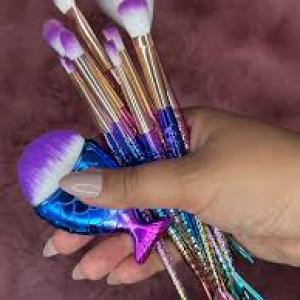 12 Professional Big Fish Tail Makeup Brush Set (Pack of 1)