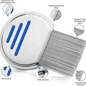 Stainless Steel Lice Treatment Comb for Head Lice/Lice Egg Removal(1 Piece).