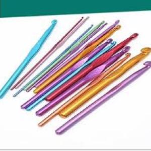 Aluminum Metal Crochet Hooks Set Pack of 10( Multicolor).